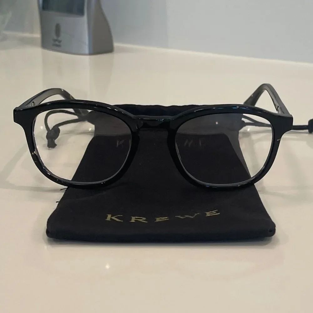 Krewe Clark Readers-Black Frame-NWT